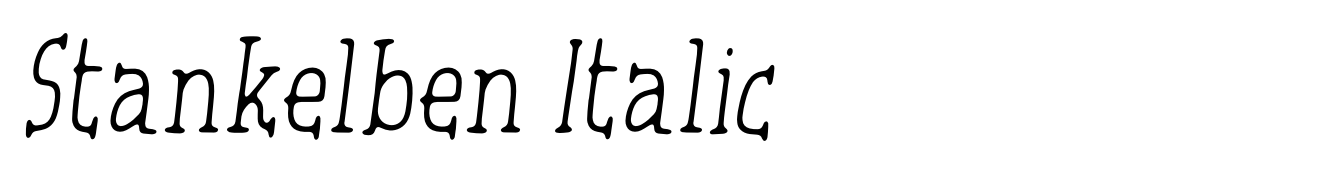 Stankelben Italic